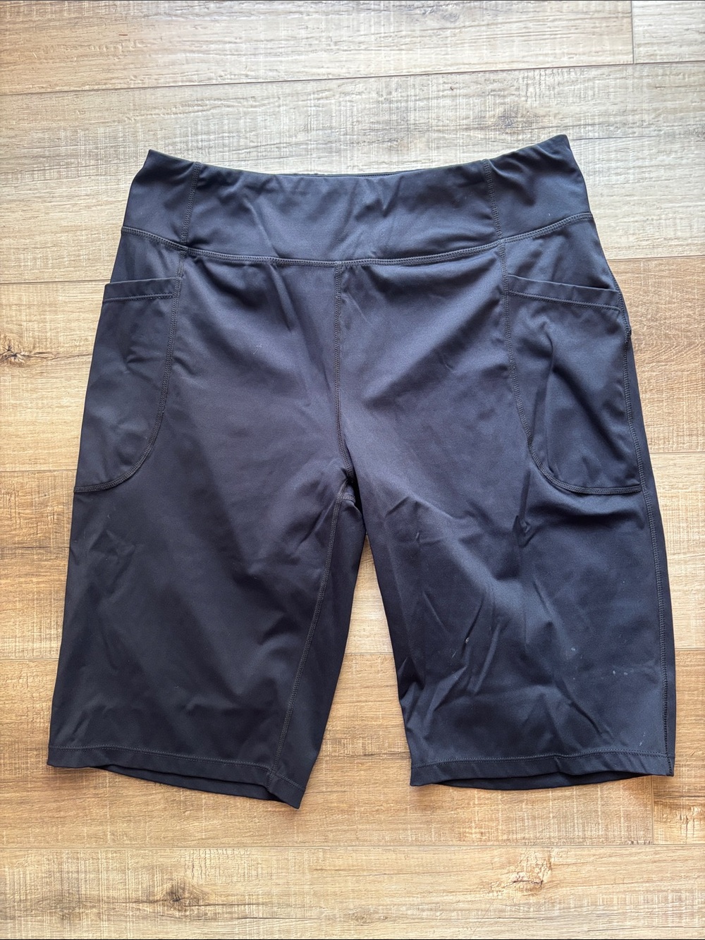 Baleaf Black Women's Bike Shorts with Side Pockets